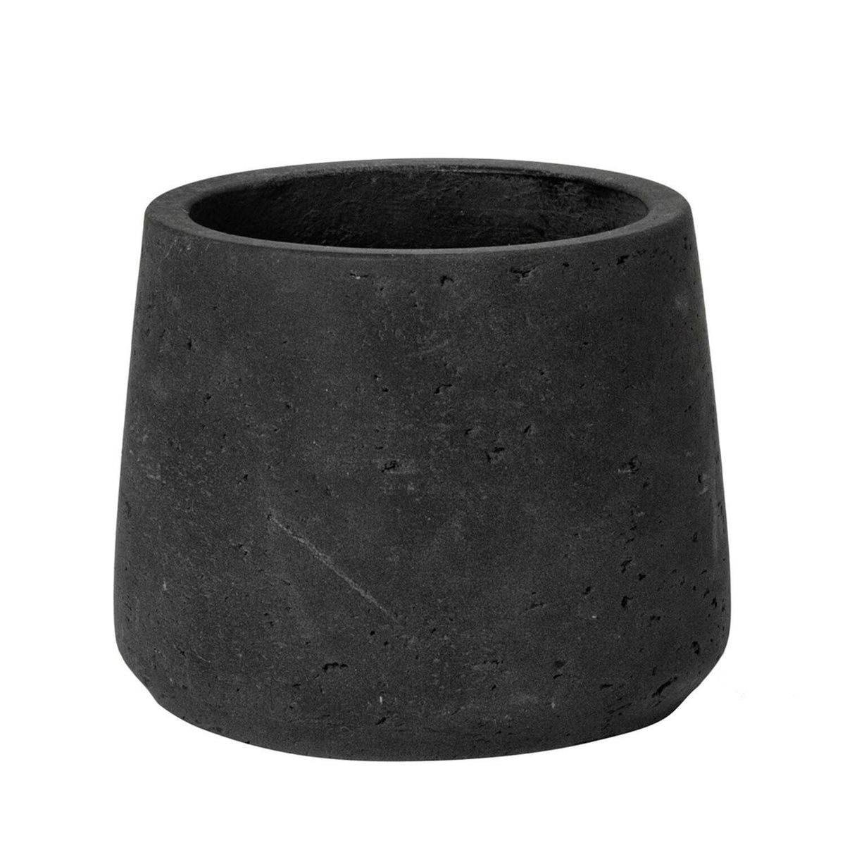Vaso Patt XL nero lavato - Ø23 × H19,5 cm
