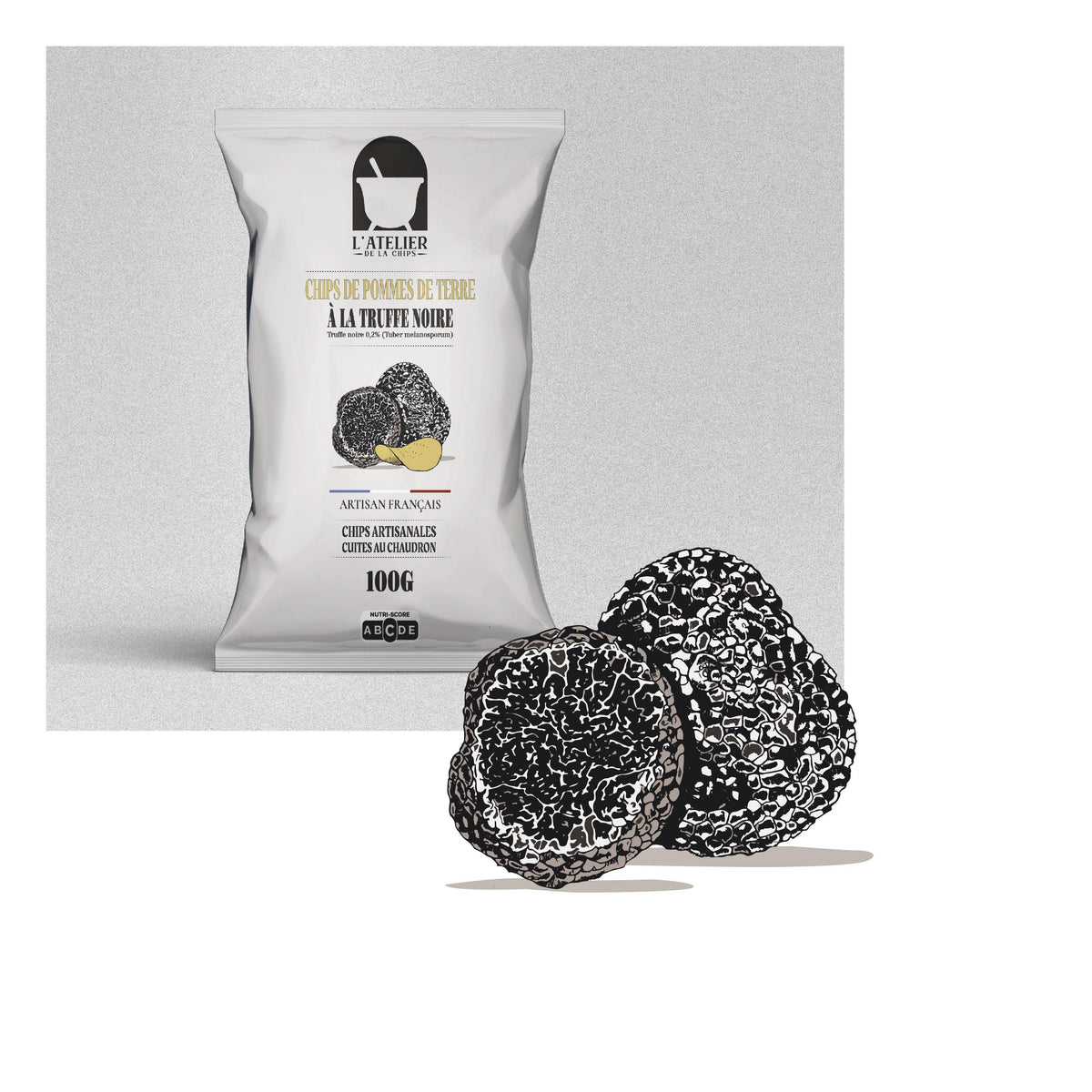 Chips francesi al tartufo nero - 100 g