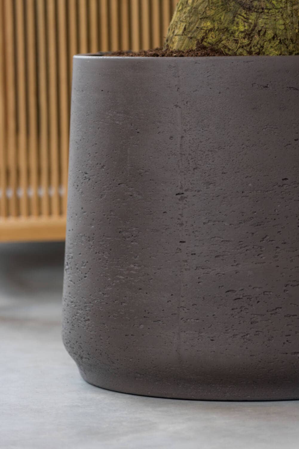 Vaso Patt XXXL nero lavato - Ø45 × H38 cm