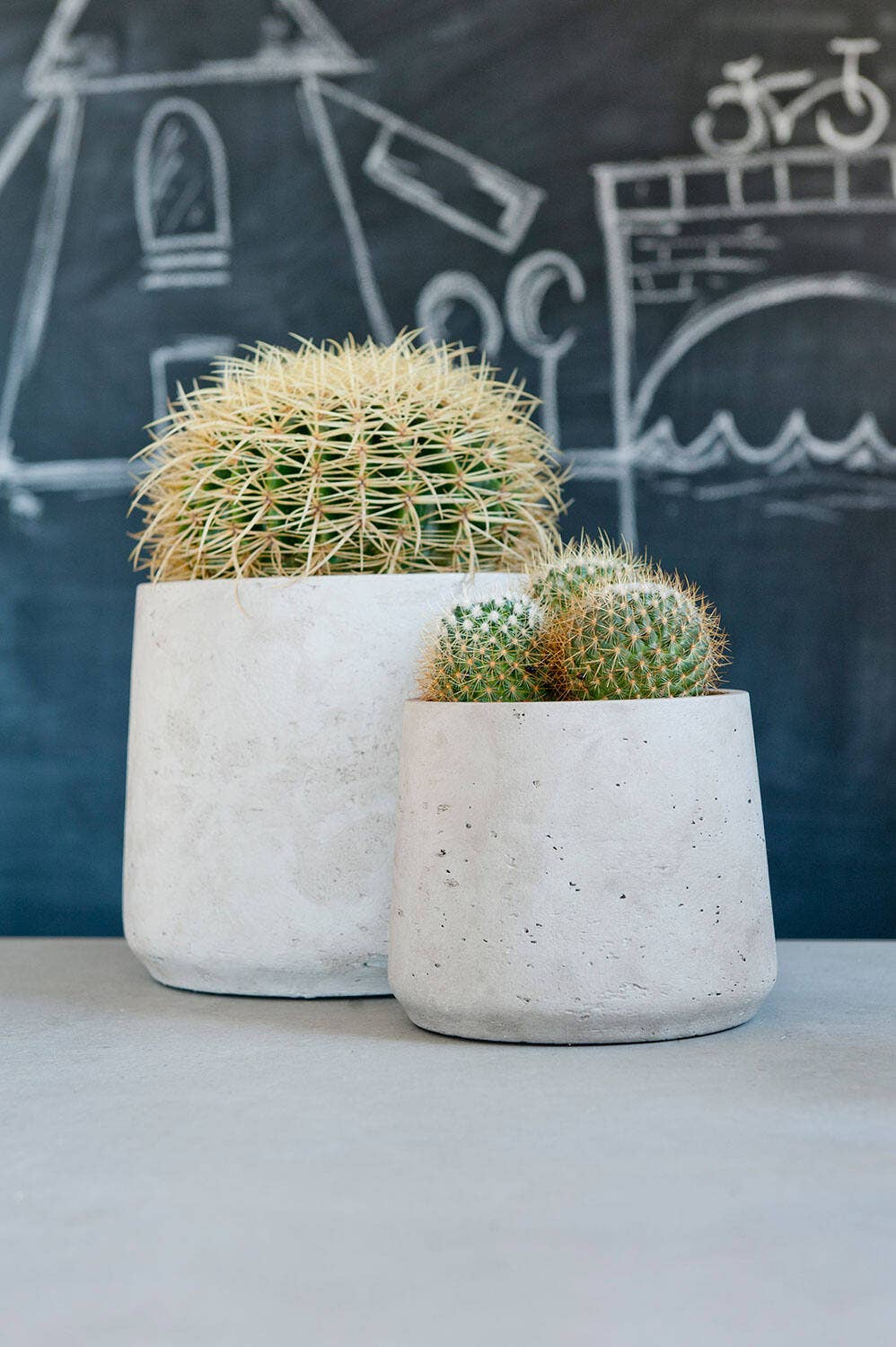 Vaso Patt XL nero lavato - Ø23 × H19,5 cm