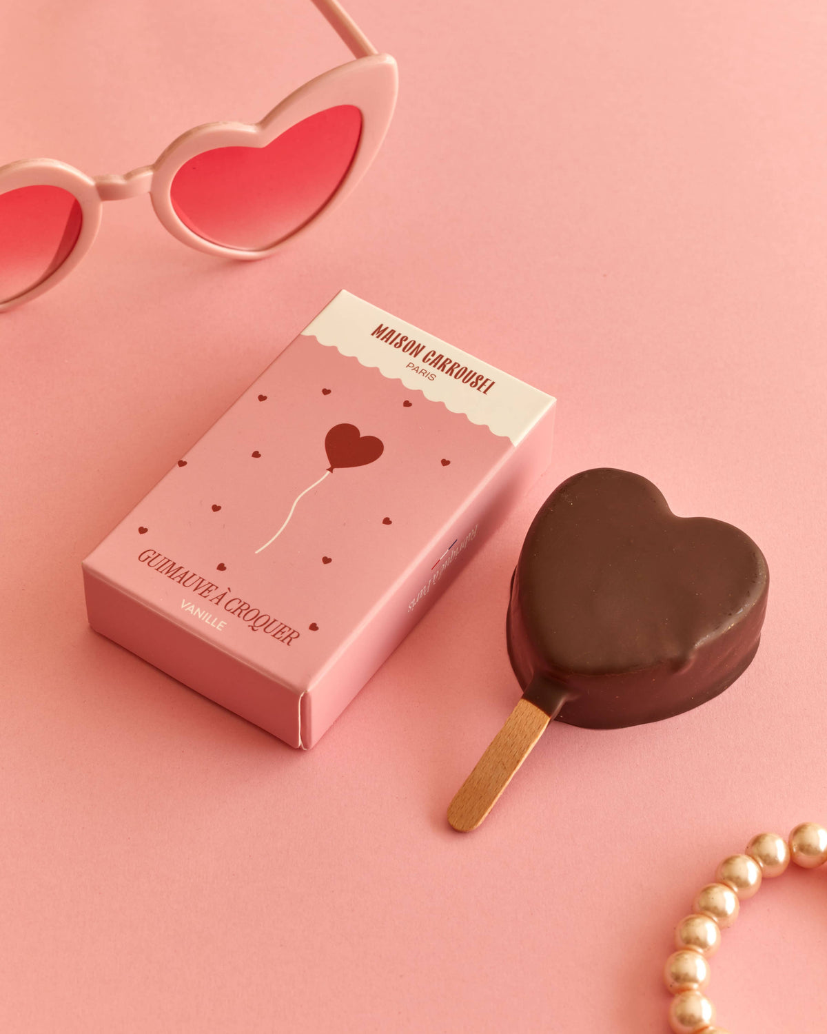 Cuore di marshmallow alla Vaniglia e Cioccolato Fondente