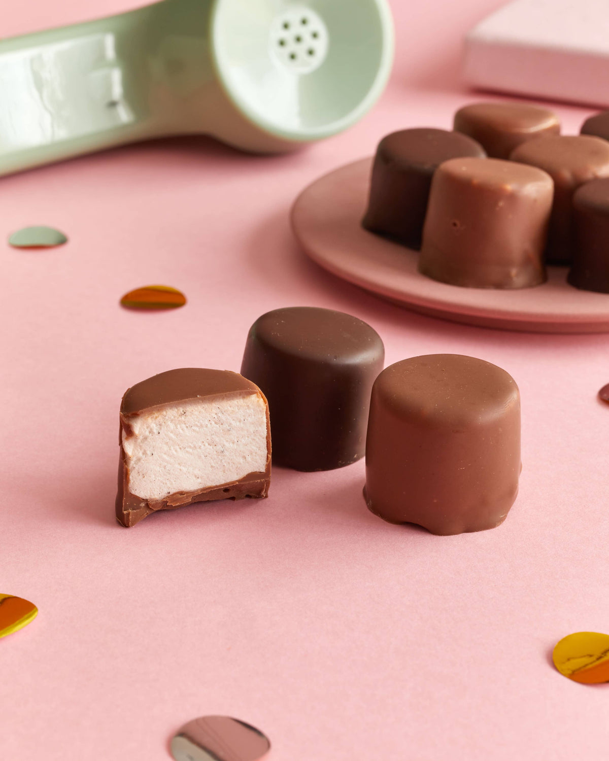 Cofanetto di 6 Marshmallow alla Vaniglia ricoperti di Cioccolato