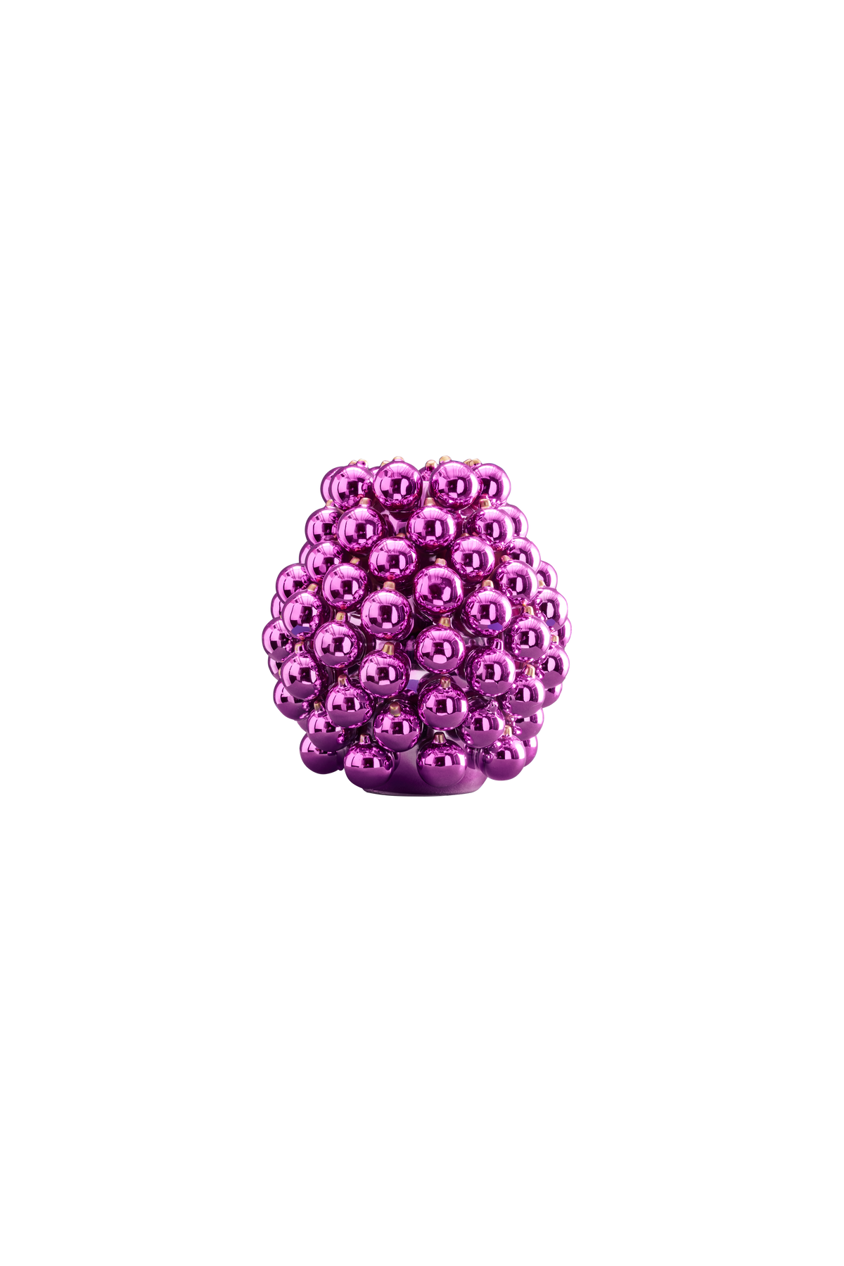 Vaso Boule, Grès lilla, 25 x 25 x 28 cm