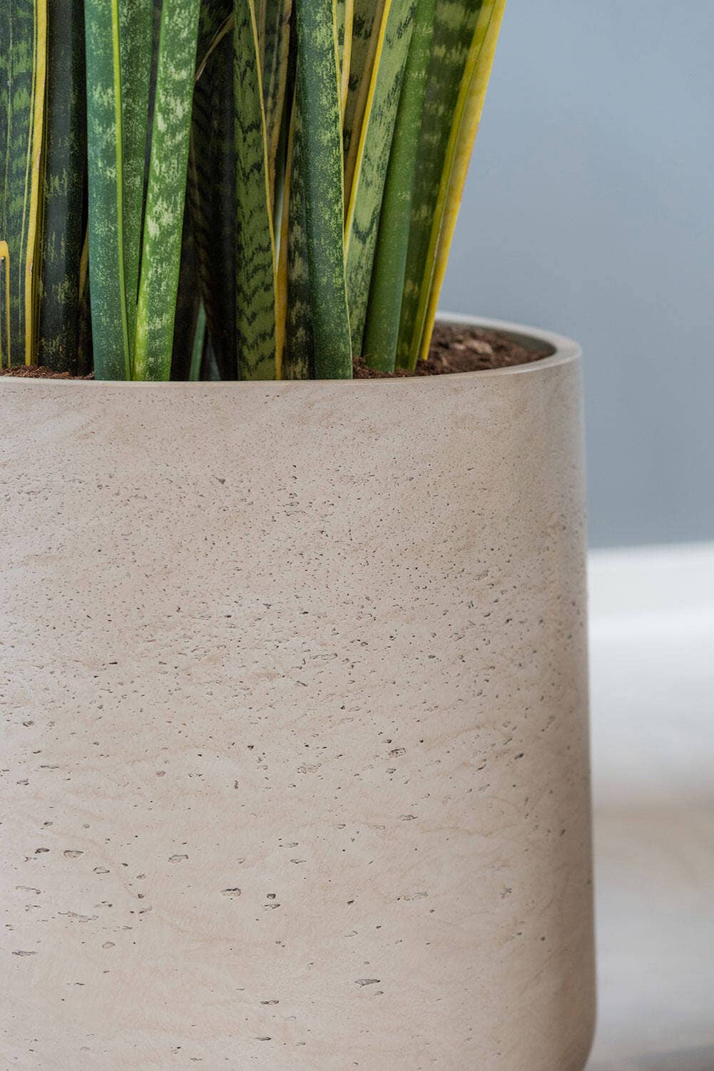 Vaso Patt S grigio lavato - Ø13,5 × H11 cm
