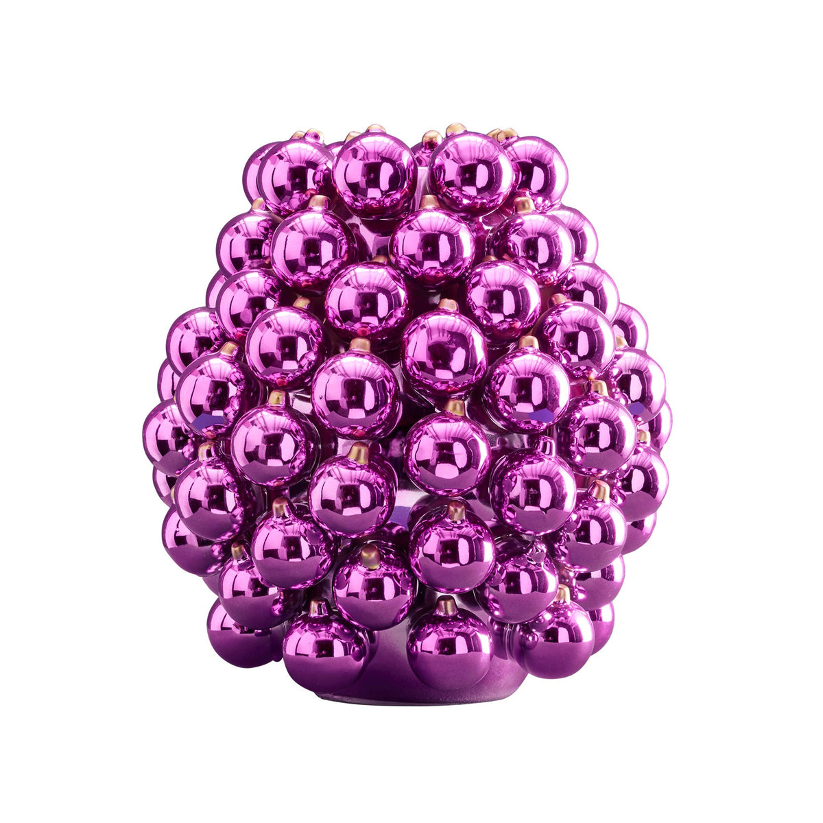 Vaso Boule, Grès lilla, 25 x 25 x 28 cm