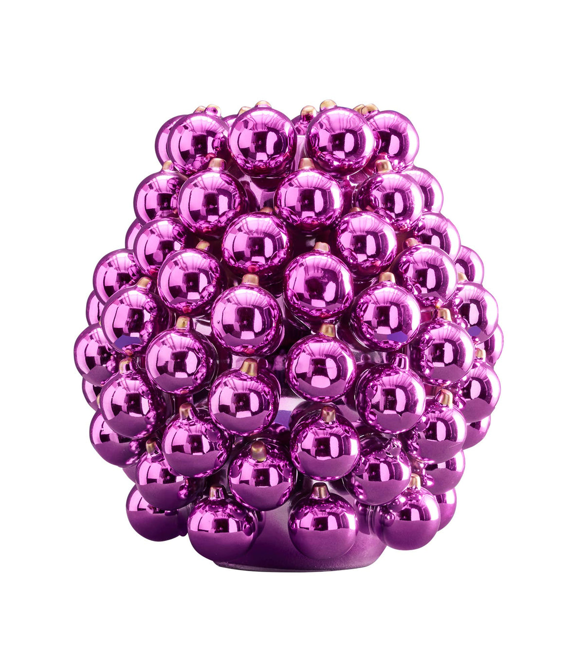 Vaso Boule, Grès lilla, 25 x 25 x 28 cm