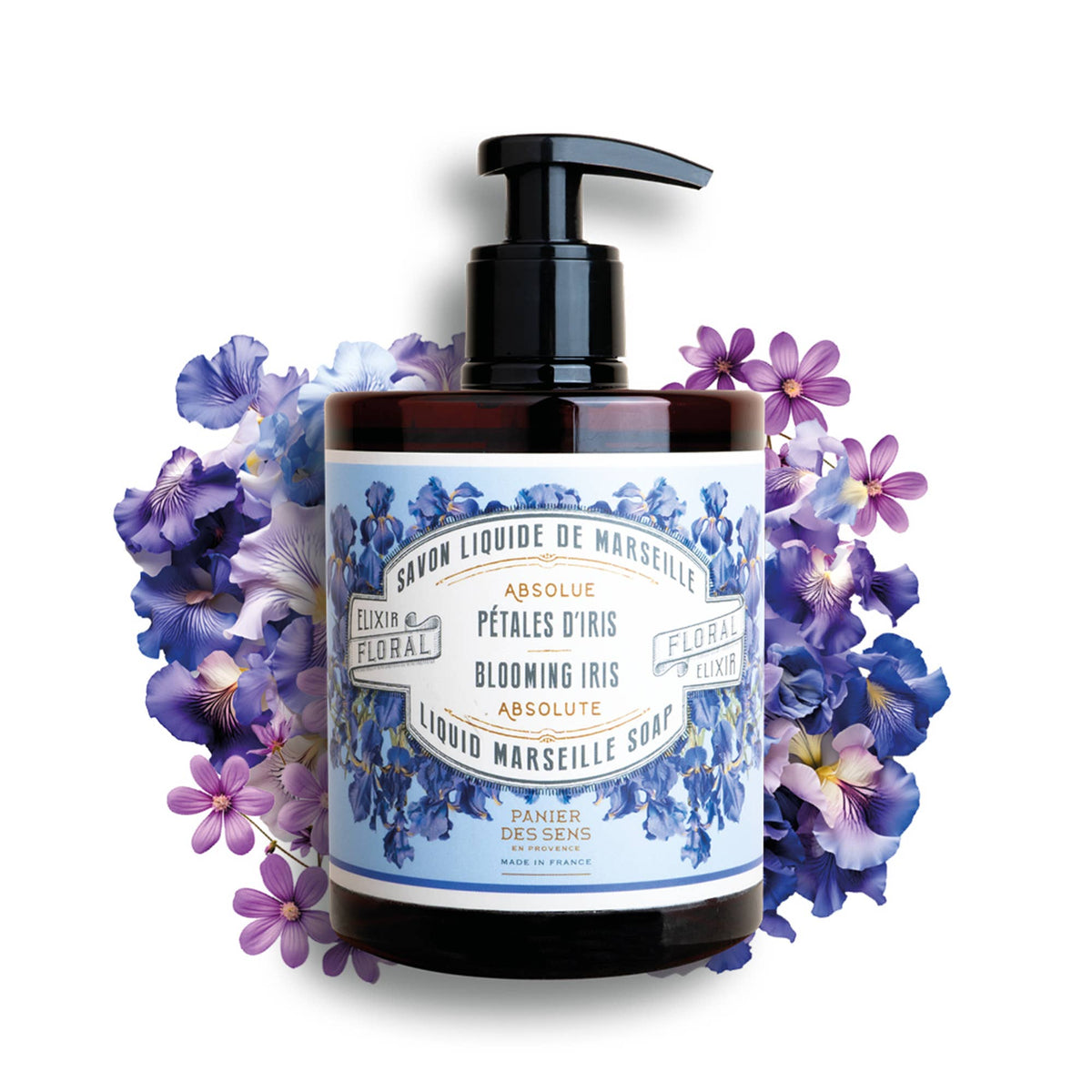 Sapone liquido di Marsiglia 500 ml | Petali di iris