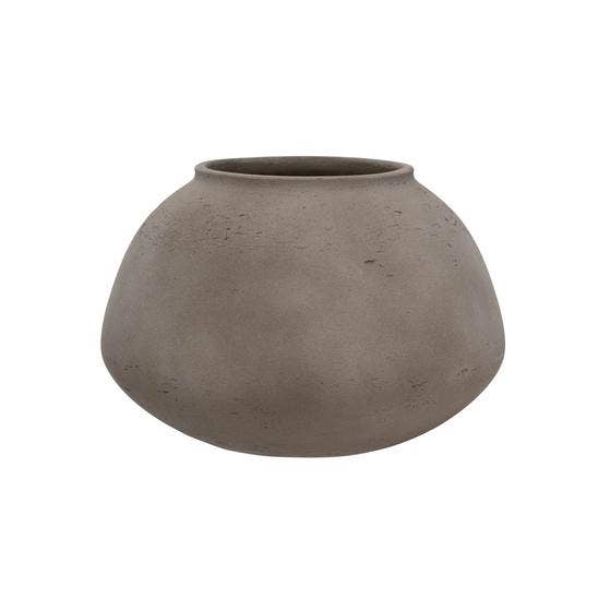 Vaso Imara L Mocha lavato - Ø24 × H16 cm