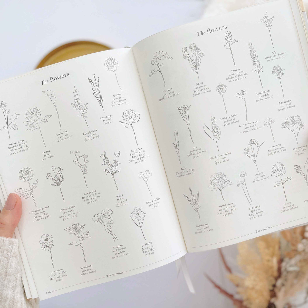 Planner di nozze di lusso Blush and Gold con dettagli in foglia oro