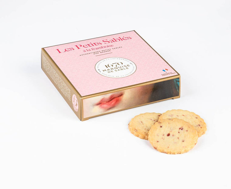 Biscotti sablé con pepite di lampone - 100 g