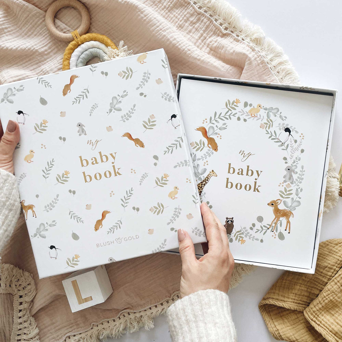 My Baby Book (Animali) libro dei ricordi di lusso + scatola regalo