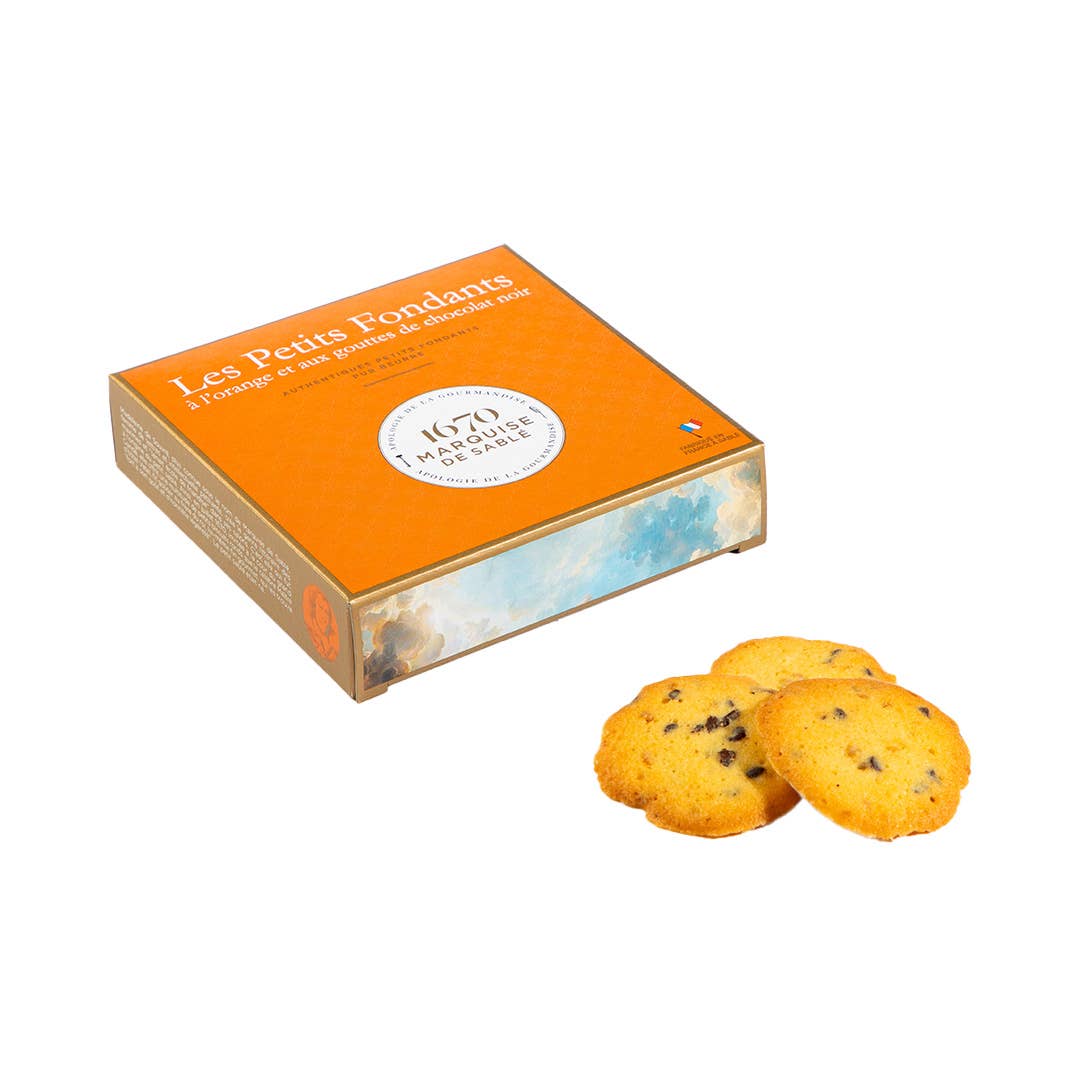 Biscotti fondenti arancia e cioccolato astuccio 80 g