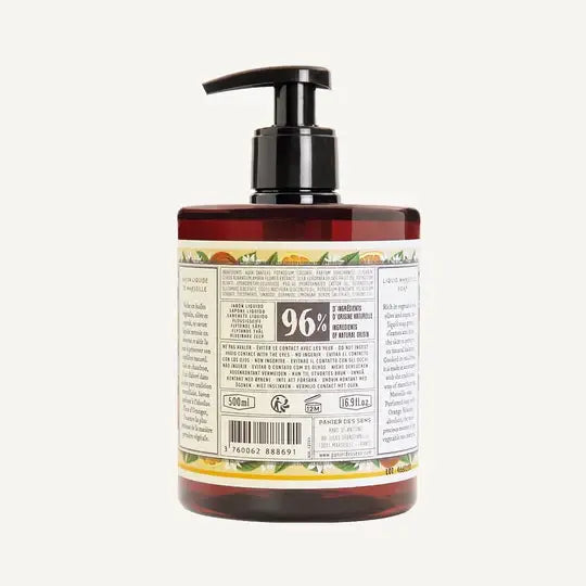Sapone liquido di Marsiglia 500 ml | Fior d’arancio