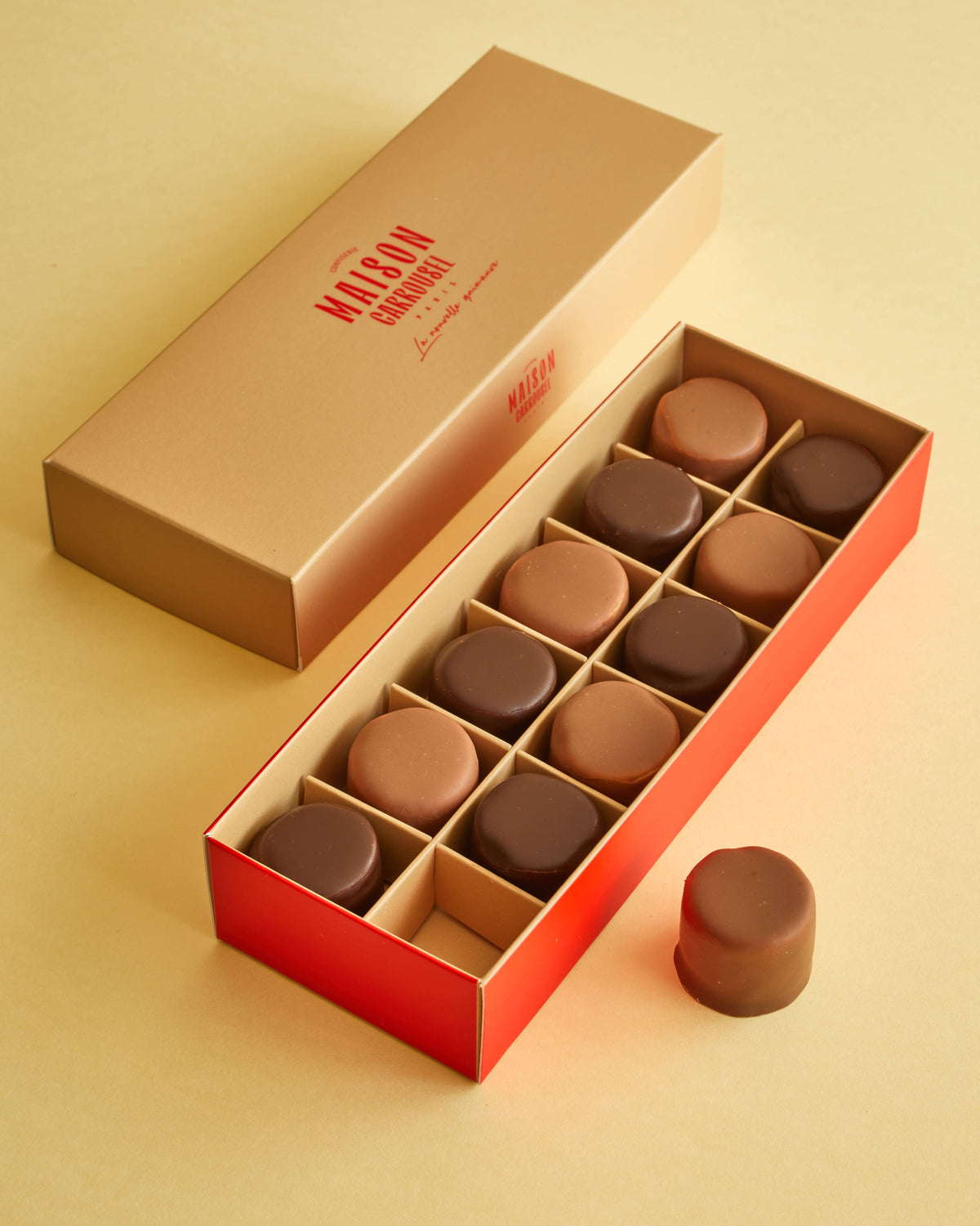 Cofanetto di 6 Marshmallow alla Vaniglia ricoperti di Cioccolato